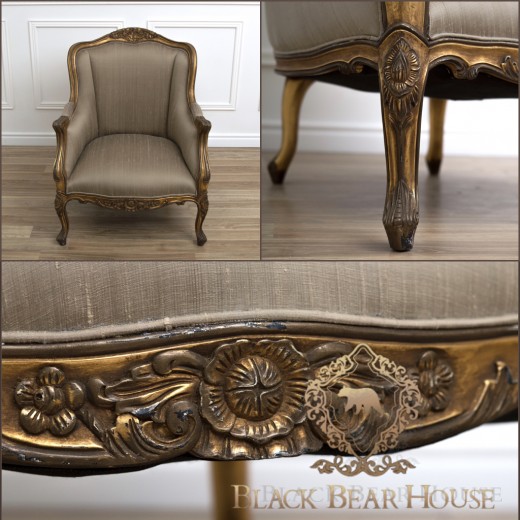 francuski fotel black bear house