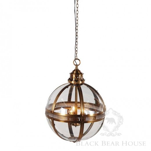 lampa złota kula black bear house