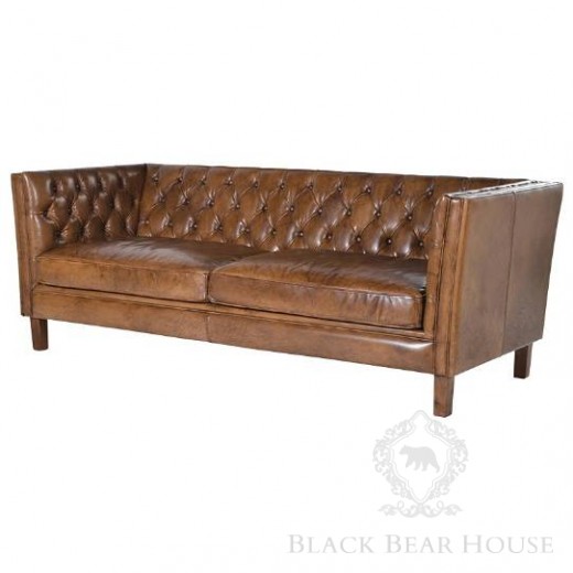skórzana sofa black bear house
