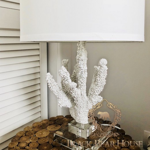 lampa stolikowa z koralowca