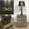 lampa stolikowa czarna black bea house