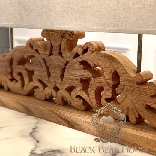 lampa drewniana ażurowa francuska black bear house.024