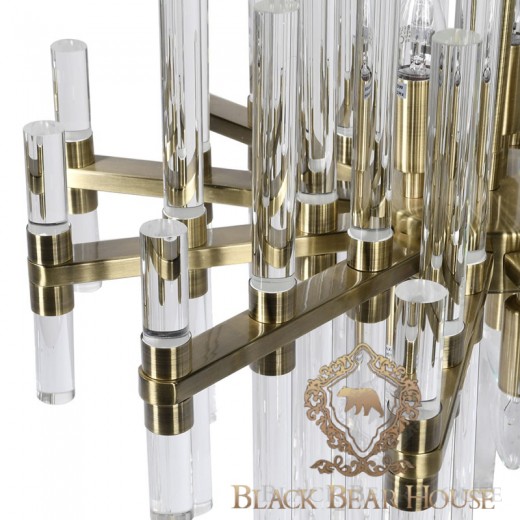 żyrandol złoto kryształ modern classic black bear house.004