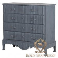 francuska komoda blue wash black bear house