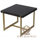 Stolik modern classic ze złotymi nogami black bear house