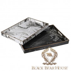 taca marmurowa black bear house