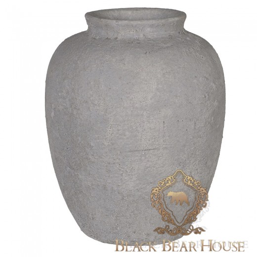 szara rustykalna waza black bear house