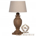 drewniana prowansalska włoska lampa stolikowa.001