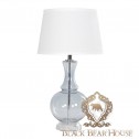 lampa szklana niebieska black bear house