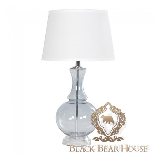 lampa szklana niebieska black bear house