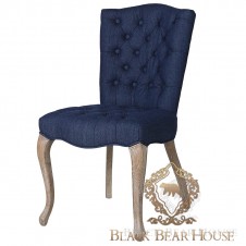 krzesło granatowe w stylu hamptons black bear house