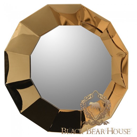 lustro złote modern classic black bear house