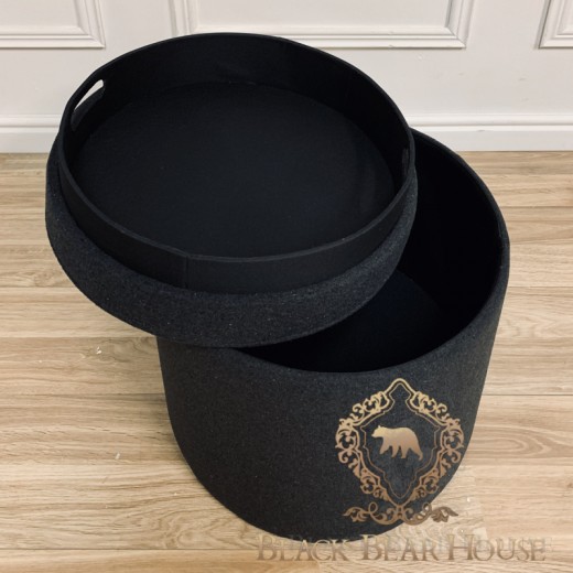 sofa czarna modern classic black bear house.008