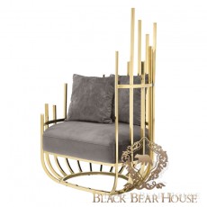 fotel luksusowy modern classic black bear house eichholtz.001