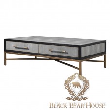 skórzany stolik kawowy  modern classic black bear house.008
