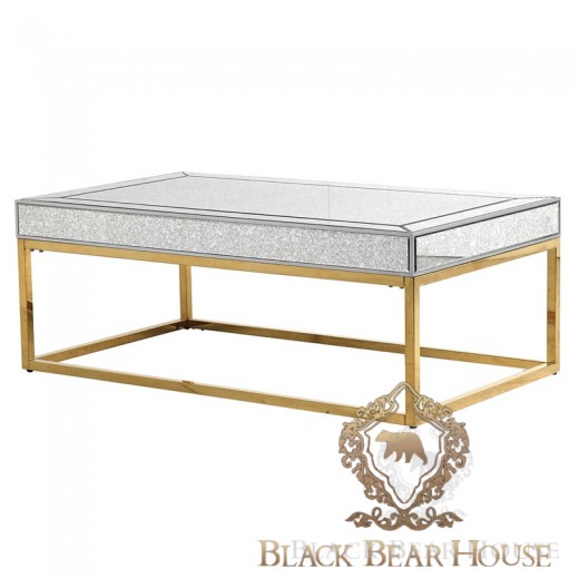 lustrzany złoty stolik black bear house.002