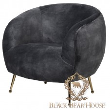 fotel welurowy glamour black bear house.003