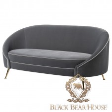 sofa elegancka welurowa glamour black bear house.003