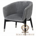 fotel szary welur modern classic blackbear house.002