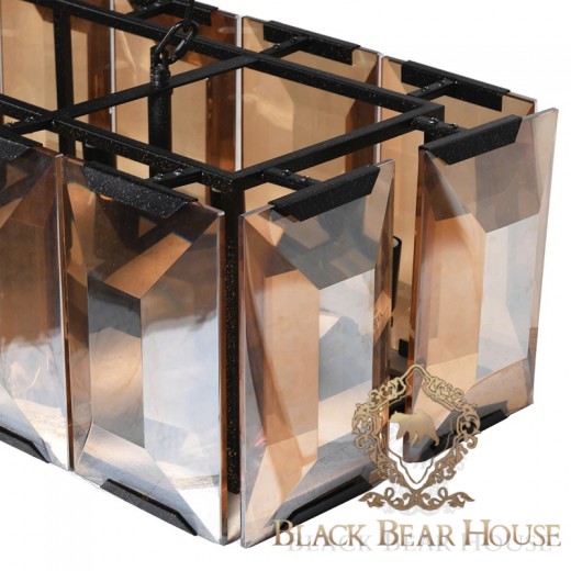 żyrandol modern classic z kryształami glamour black bear house.007