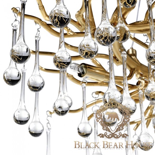 żyrandol modern classic z kryształami glamour black bear house.015