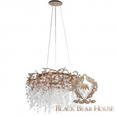 żyrandol modern classic z kryształami glamour black bear house.025