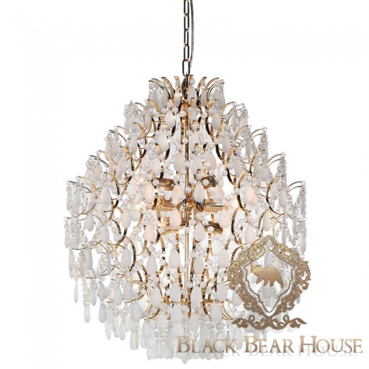 żyrandol modern classic z kryształami glamour black bear house.027