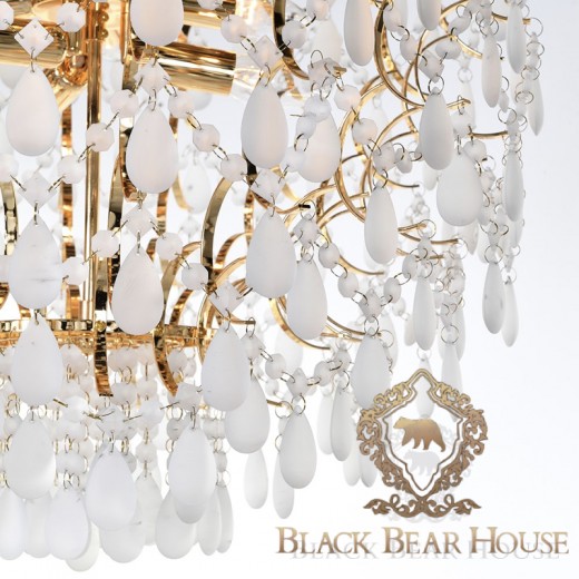 żyrandol modern classic z kryształami glamour black bear house.028